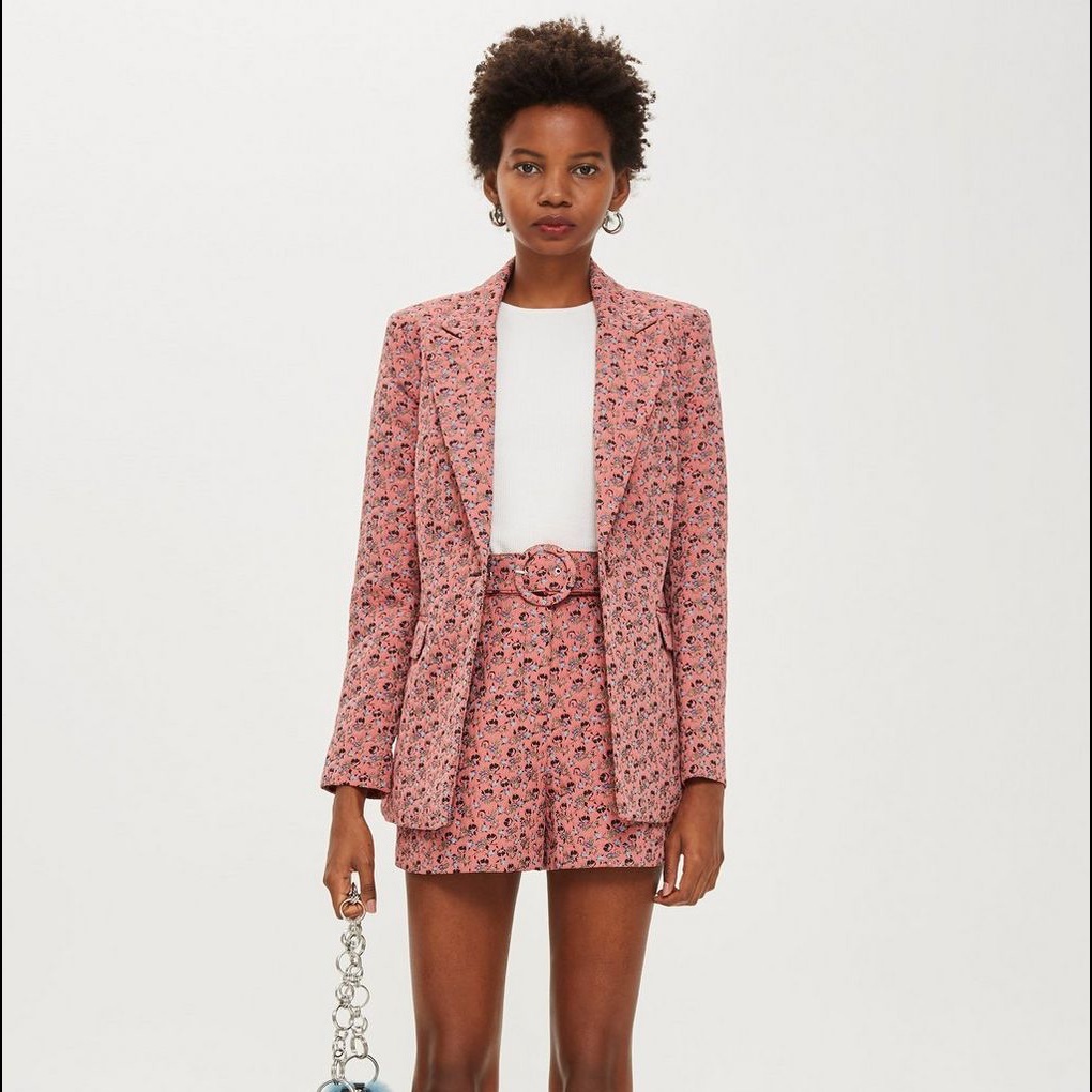 Floral Jaquard Blazer In Mint Condition.